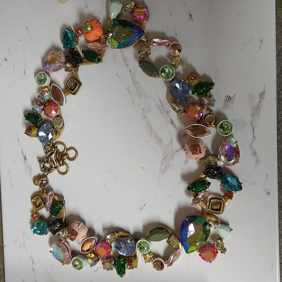 J. Crew Brulee Choker Style Statement Necklace - Picture 1 of 11